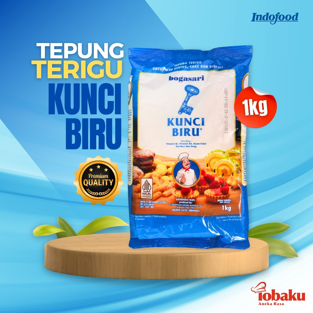 

Tepung Terigu KUNCI BIRU Premium 1kg