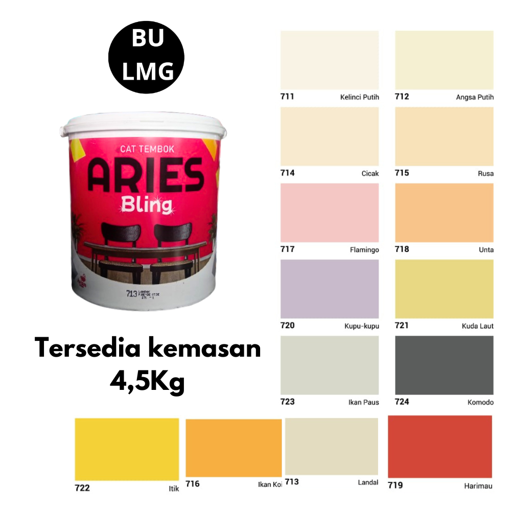 Cat Tembok ARIES BLING 4,5Kg || Cat Tembok 4,5Kg || Cat Avian || Cat Tembok Aries Bling [ Aries Blin