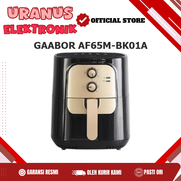 Gaabor Air Fryer AF65M-BK01A 6.5L Kenop Ganda Anti Lengket