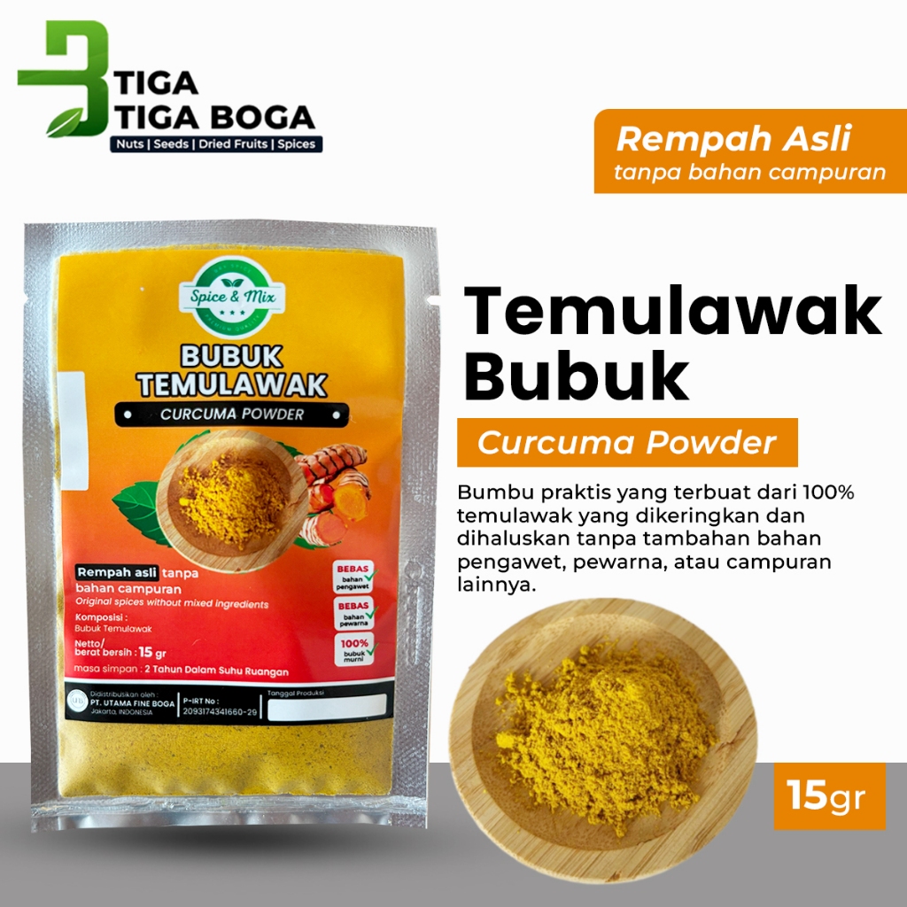 

Temulawak Bubuk / Curcuma Powder Spice & Mix