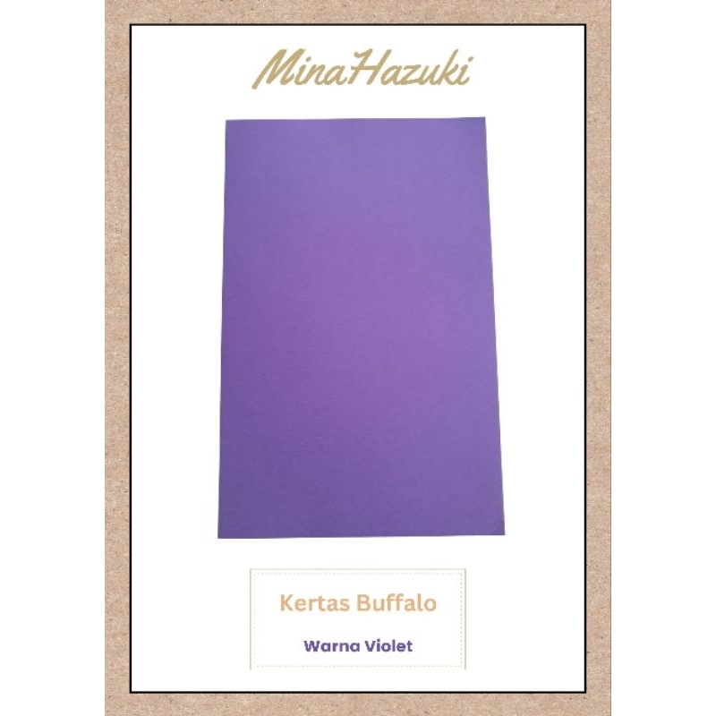 

Kertas Bufalo untuk Jilid Warna Violet Ukuran Folio (F4)