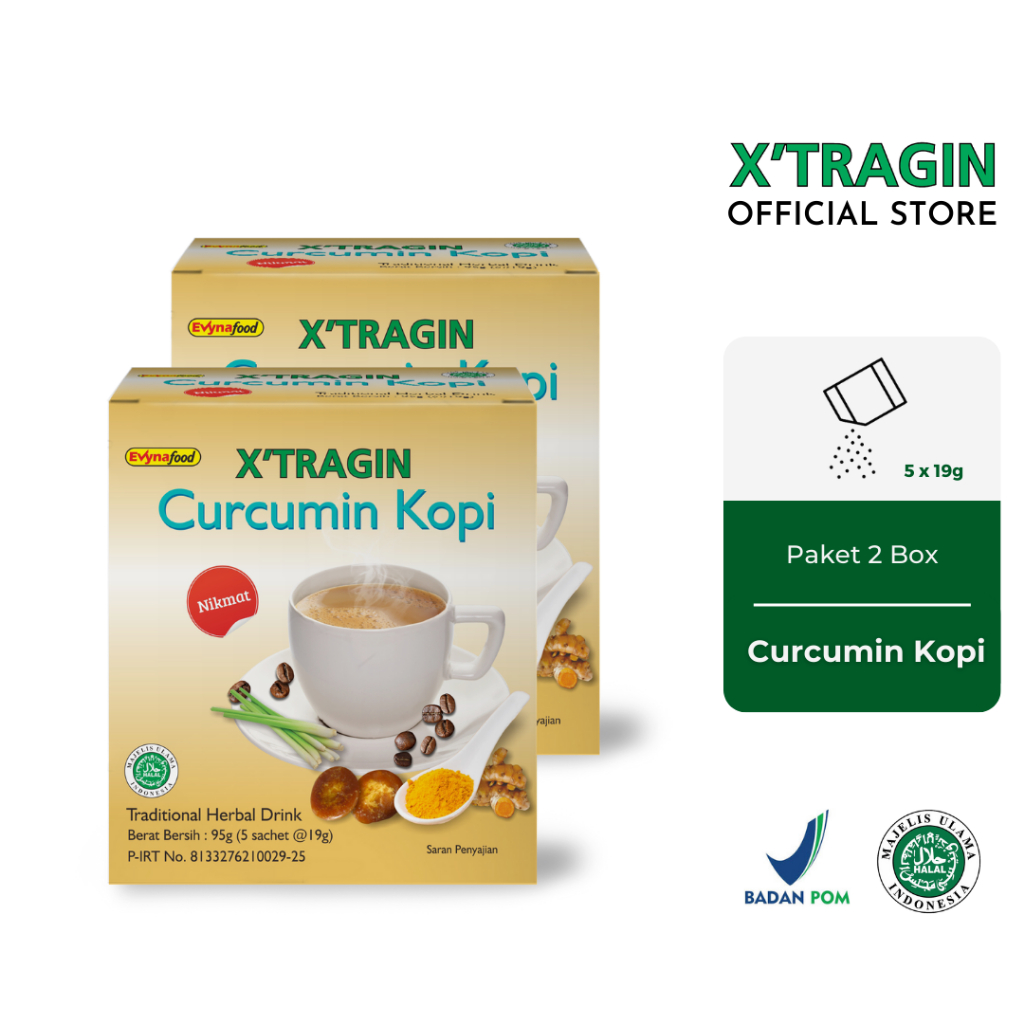 

X'Tragin Curcumin Kopi Paket 2 Box