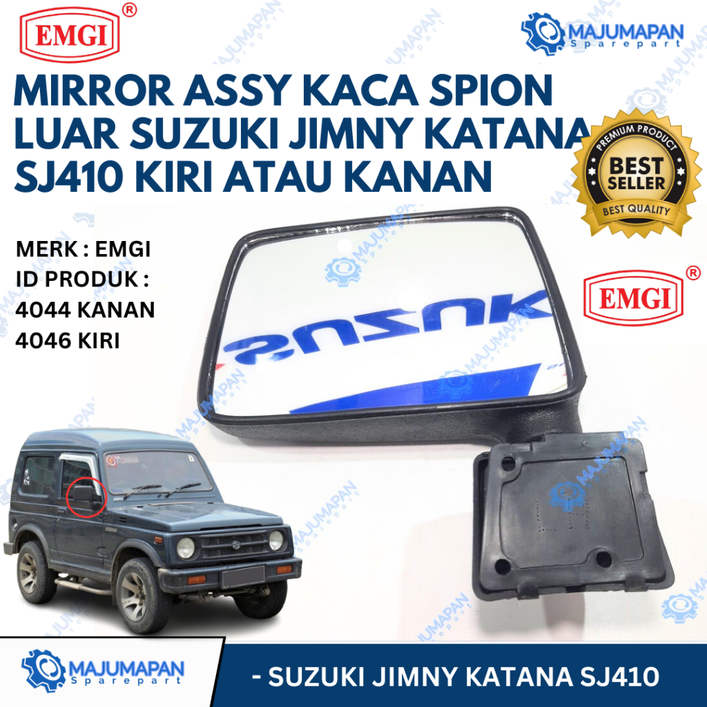 MIRROR ASSY KACA SPION LUAR SUZUKI JIMNY KATANA SJ410 KIRI ATAU KANAN