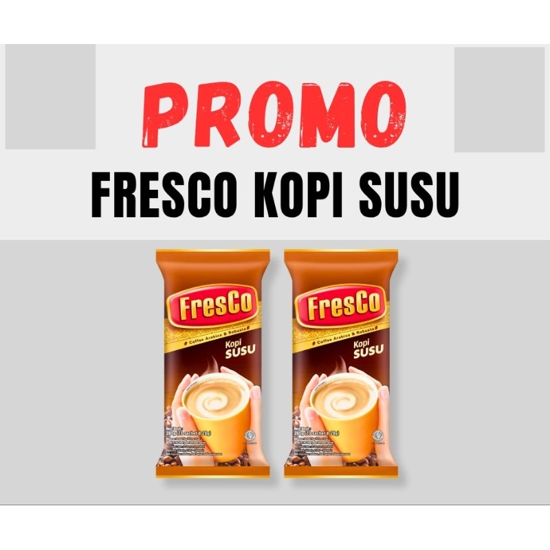 

TURUN HARGA Fresco Kopi Susu minuman kopi baru