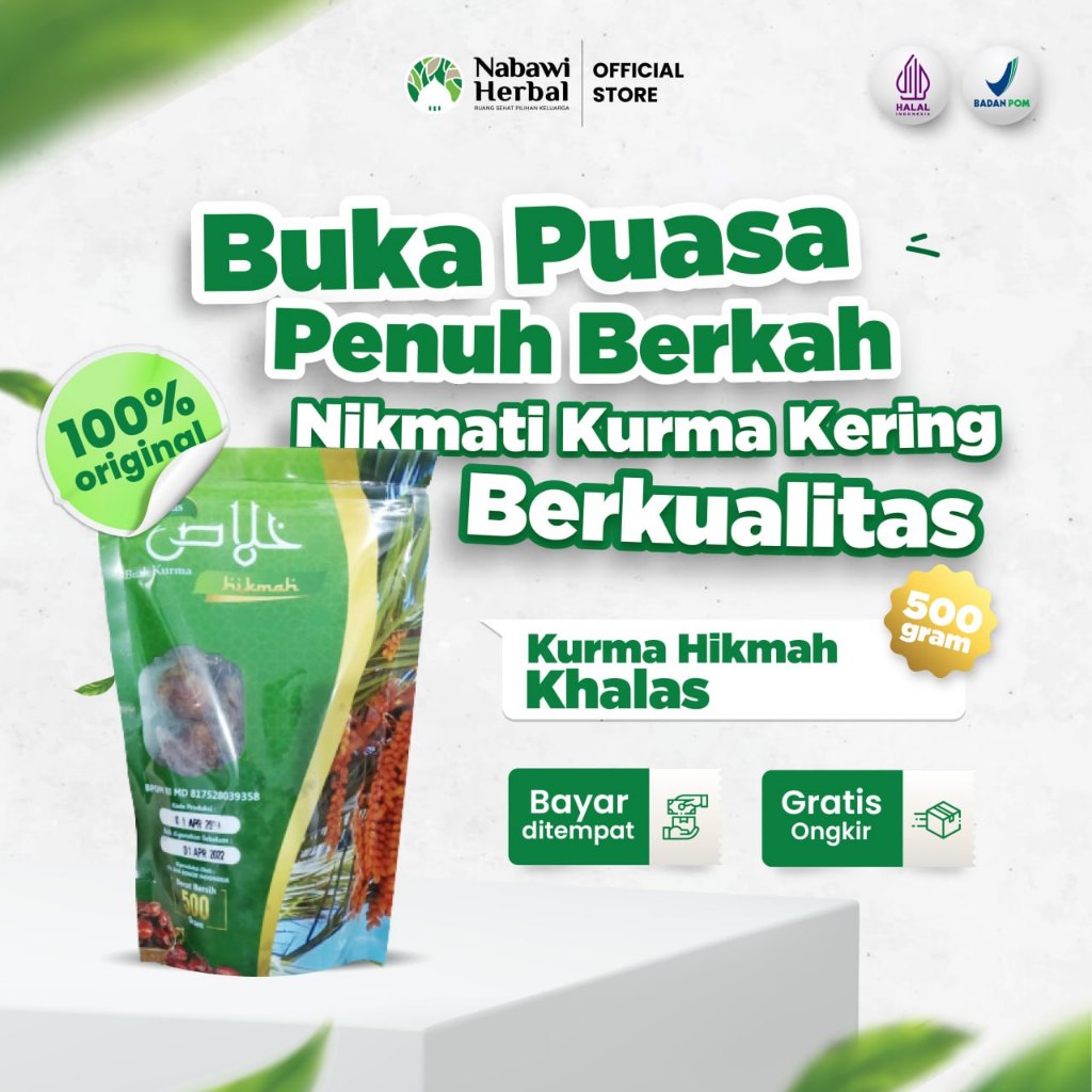 

KHALAS - Kurma Hikmah Khalas Kholas 500gr