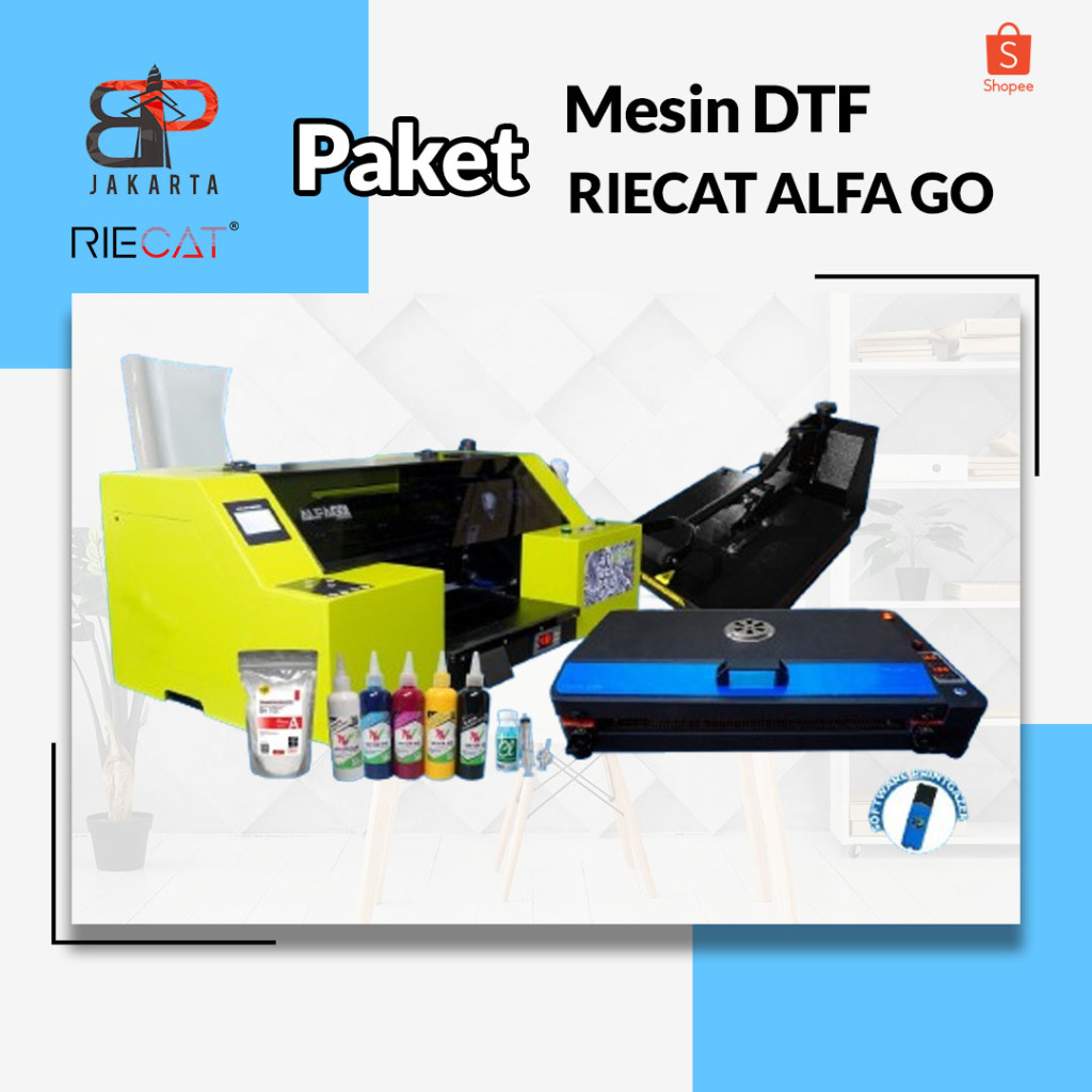 Paket Usaha Sablon DTF || Mesin Allnew GO LENGKAP