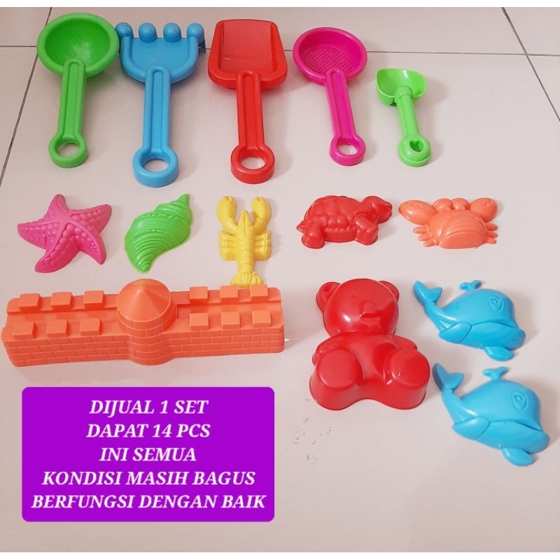 mainan anak pasir mainan anak pantai cetakan pasir serokan pasir mainan pasir pantai