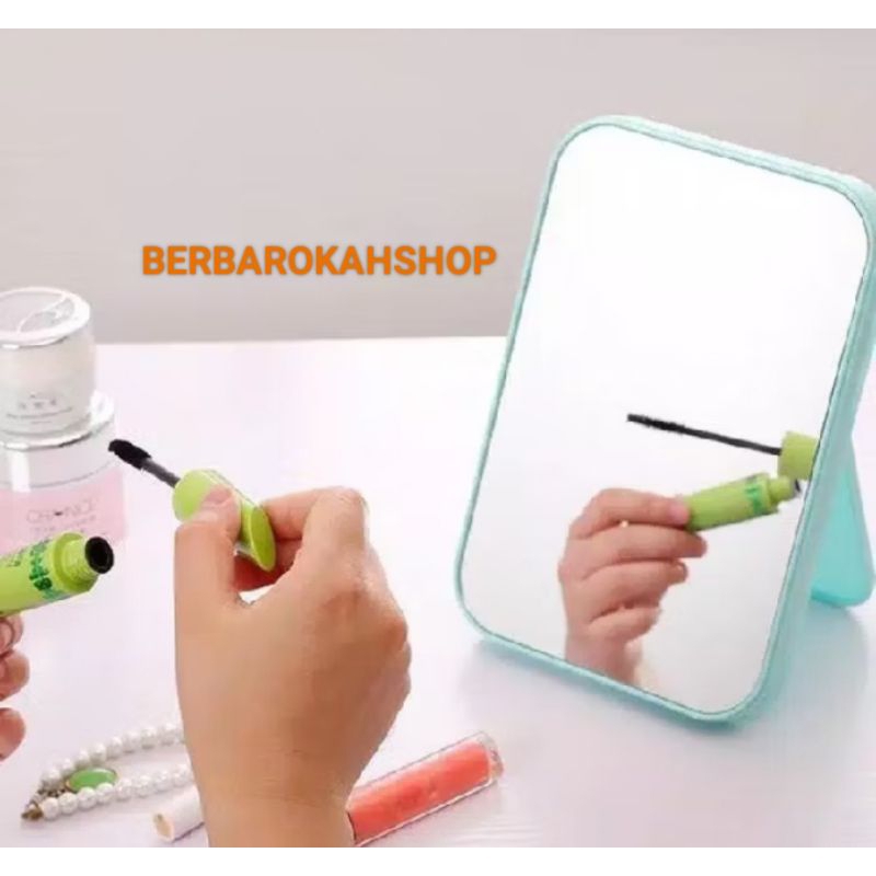 FREE ONGKIR CERMIN RIAS LIPAT KECIL PORTABEL, CERMIN KOTAK GROSIR, CERMIN KECIL DESKTOP ASRAMA