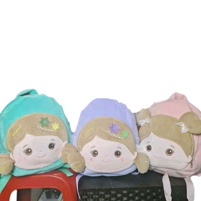 Tas SD Motif Bulu Berbagai Warna Hijau Mint, Ungu, Pink - Kualitas Super Premium dan Bulu Super Halu