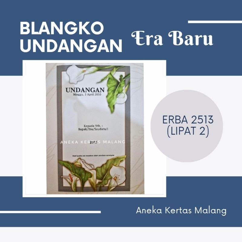 

Blangko Undangan Erba 2513 Terbaru (Cek Deskripsi)