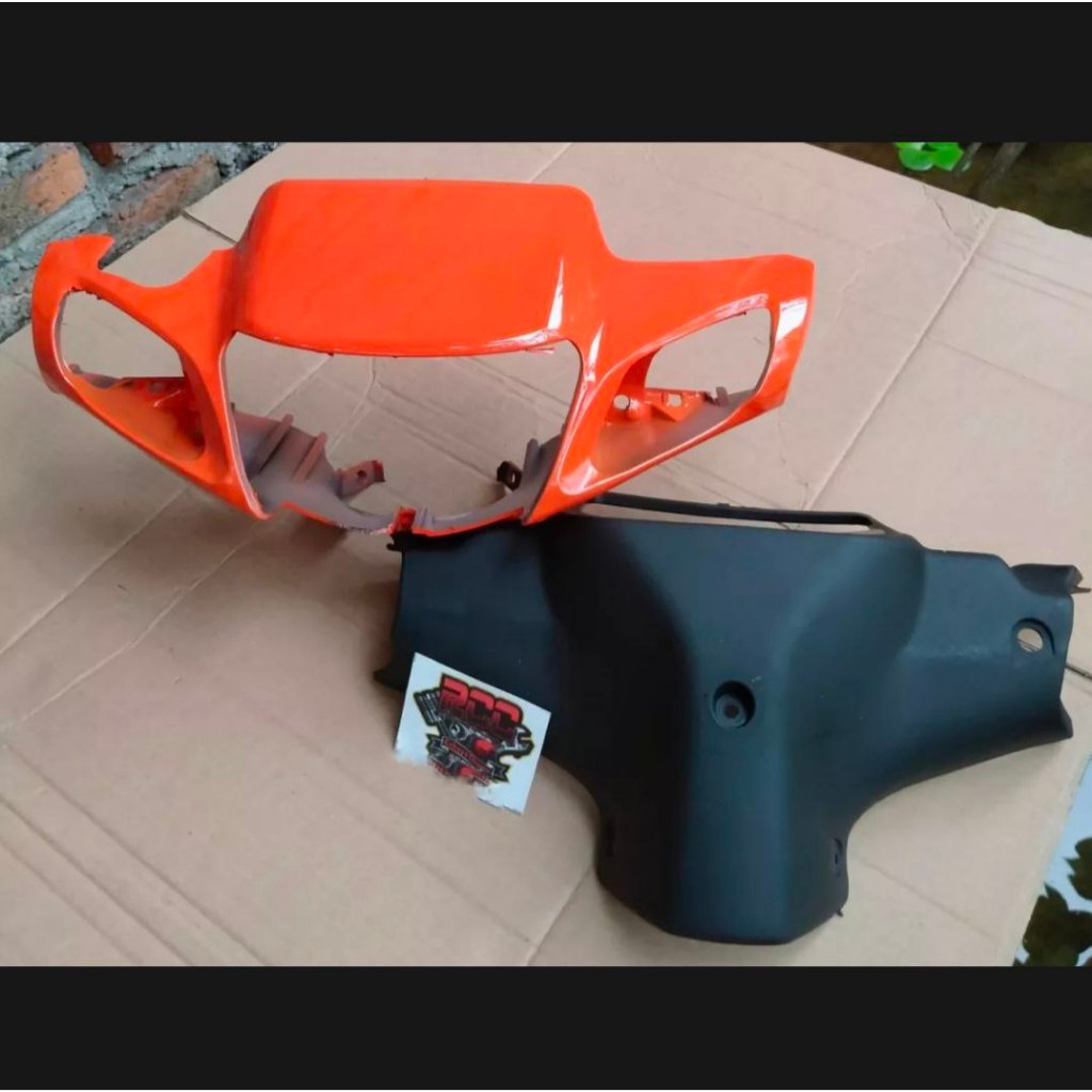 batok kepala depan belakang fiz r/vega r lama orange