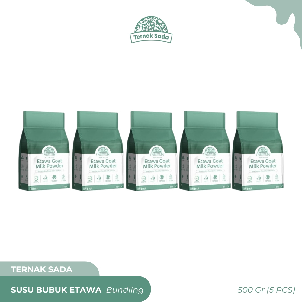 

TERNAK SADA - Susu Bubuk Etawa - Bundling 5 Pcs (500gr)