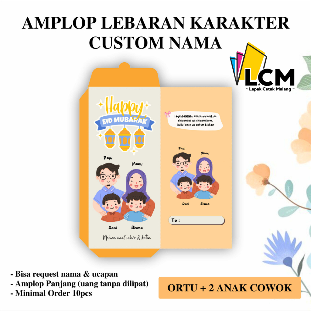 

Amplop Lebaran Karakter Custom Nama & Ucapan TERBARU 2025