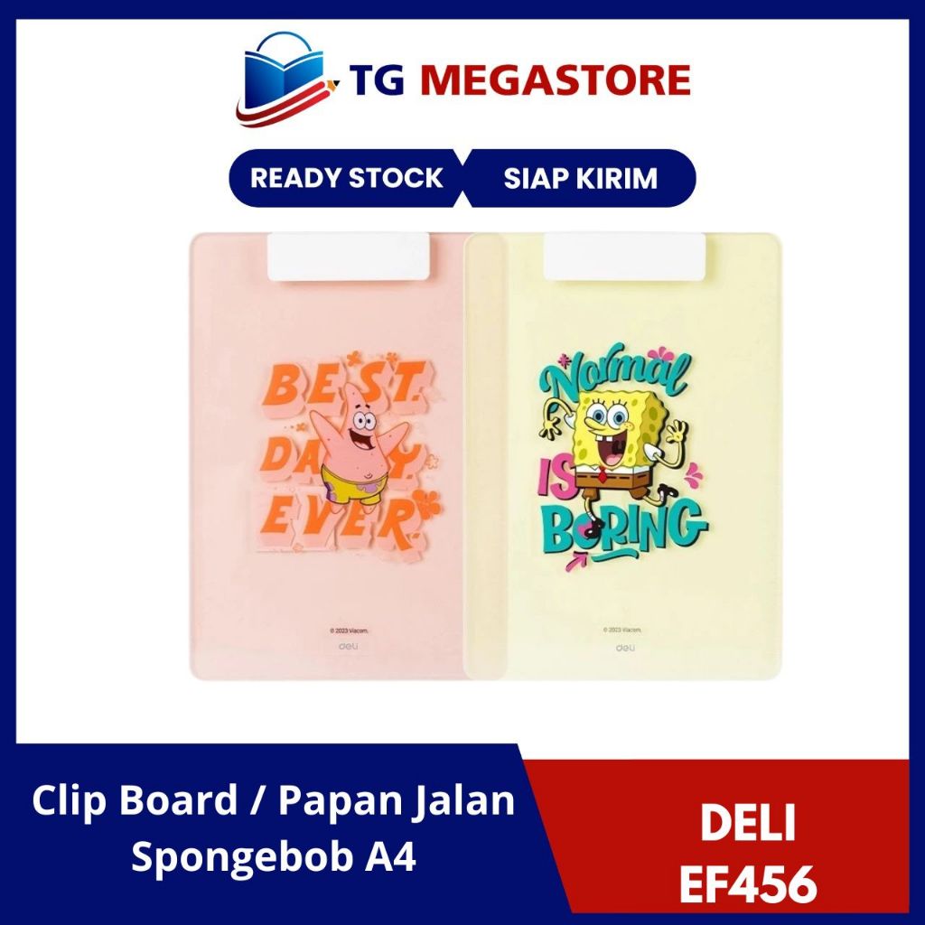 

Clip Board / Papan Jalan Deli Spongebob A4 - EF456