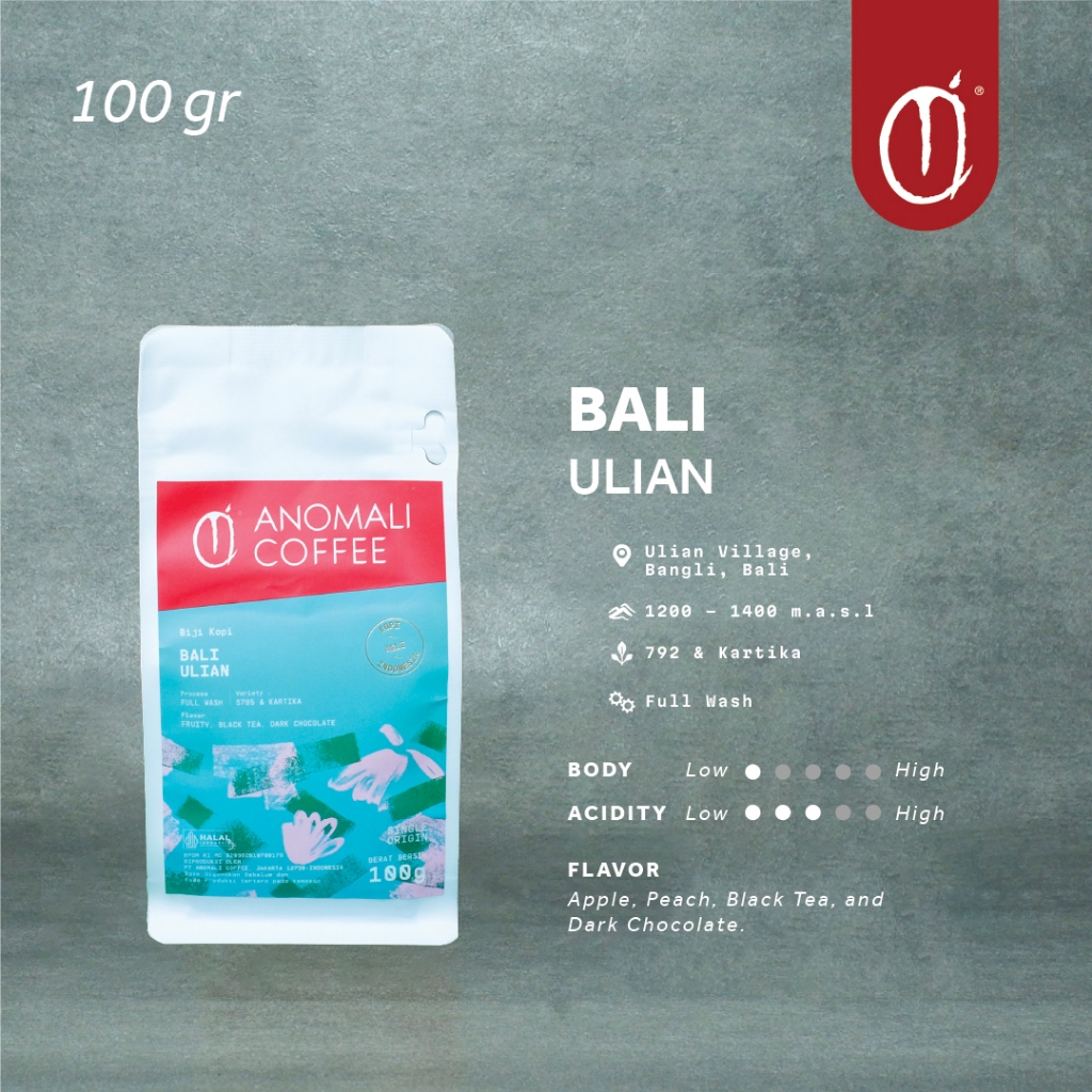 

Anomali Coffee Biji Kopi Bali Ulian 100 gram