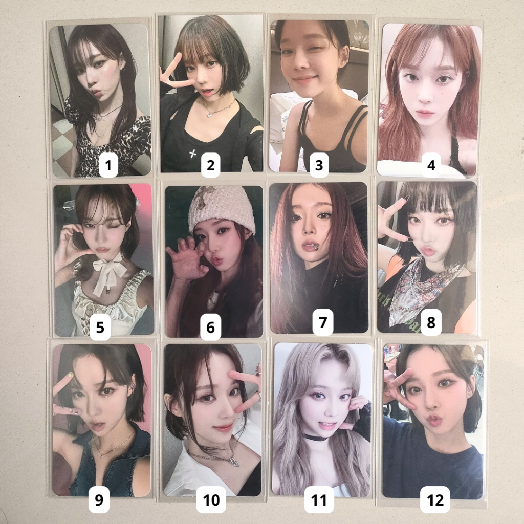 PHOTOCARD WINTER AESPA OFFICIAL PC INA warner japan potd md pout ctmi tc trading card mmy world pob 
