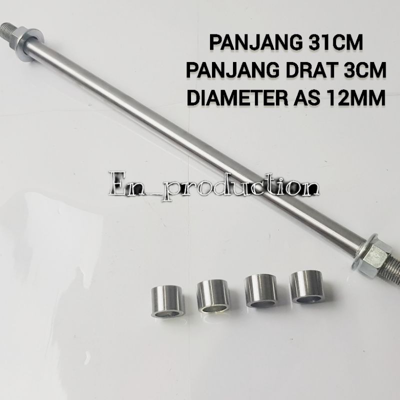 As Arm Costom Underbone Panjang 31cm MX New / MX Old / MX King 150 As Belakang Yamaha Jupiter MX Kin