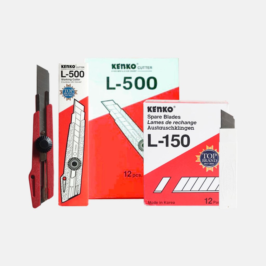

gk Kenko Cutter Blade L-150 - Isi Pisau Pemotong / Cutter 18mm - 1 Box Isi 12 Pack