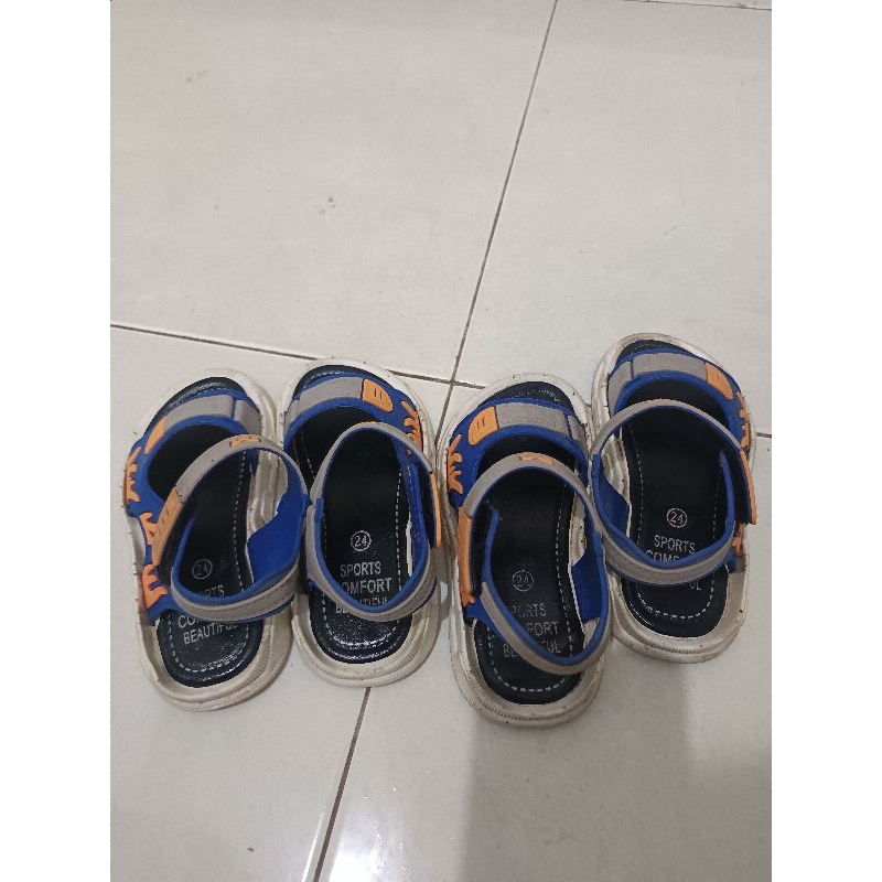 SEPATU SANDAL ANAK LAKI LAKI KARET UMUR 2-9 TAHUN
