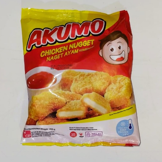 

Akumo Chicken Nugget 250 gr Naget Ayam Frozen