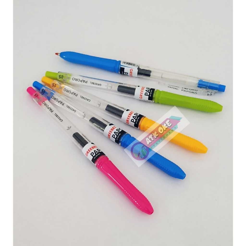 

Grebeel Pen Paporo GP- 507 MX Black 0.5mm 1 Pcs/ 1 Biji