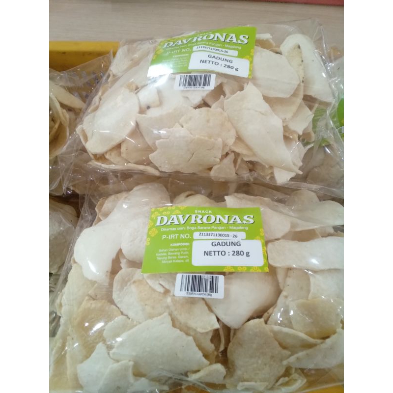 

Keripik Gadung 280 gr