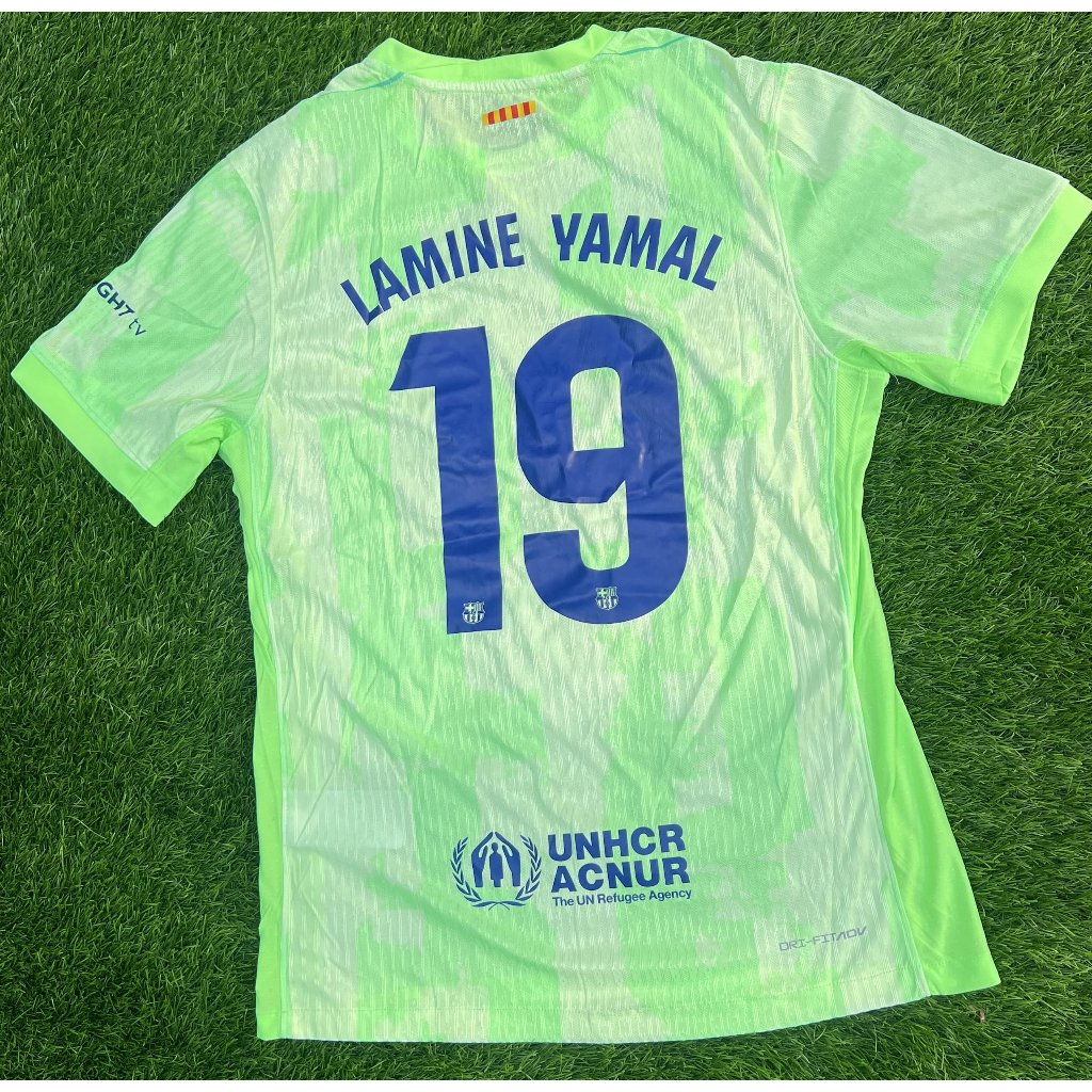 (PLAYER ISSUE) Jersey BARCA 2024 2025 3RD LAMINE YAMAL Baju Sepak Bola PLAYER ISSUE PREMIUM GRADE TE
