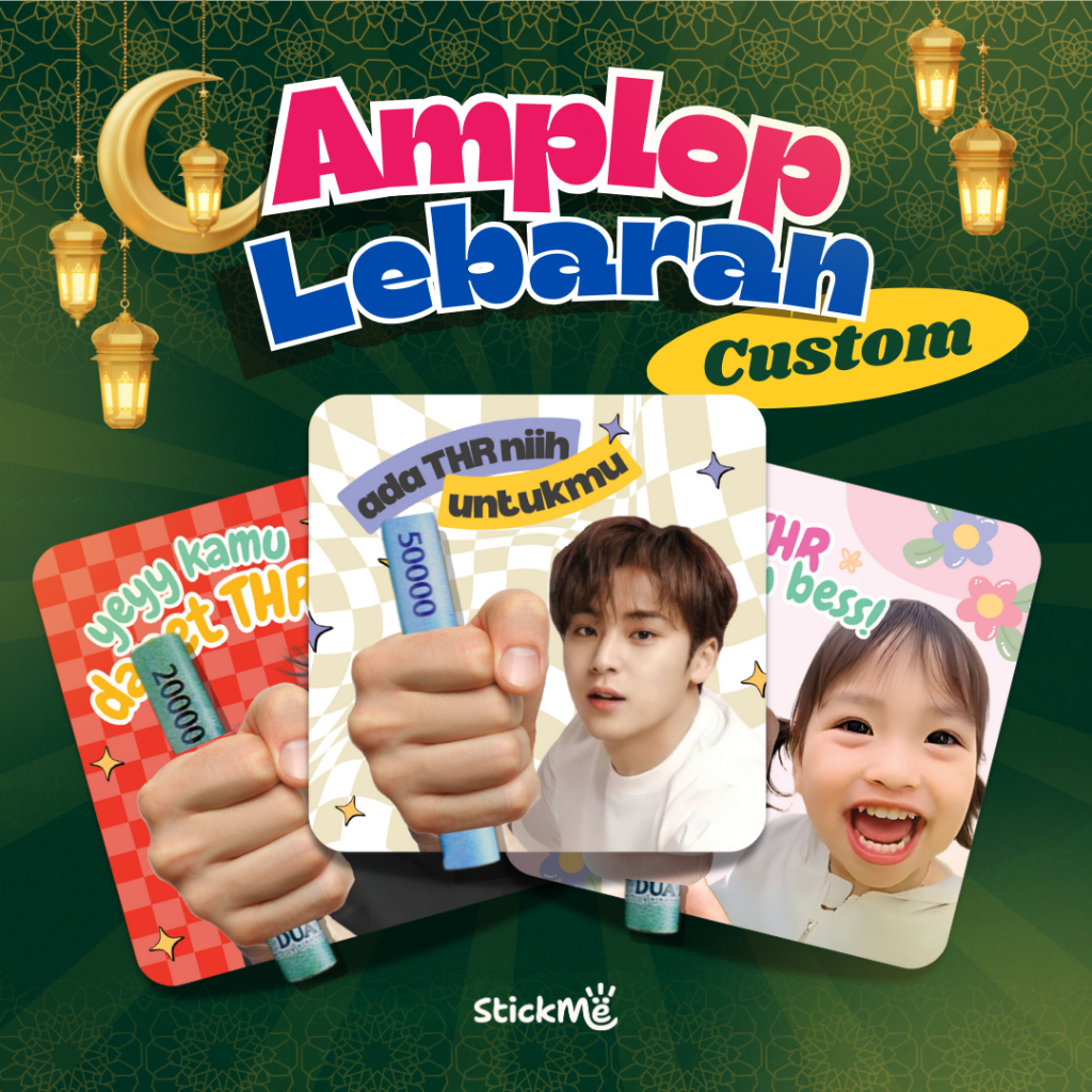 

StickMe [BISA CUSTOM] Amplop Lebaran Kekinian – Desain Unik & Bisa Custom Desain Sesuai Selera dan Gaya Kamu