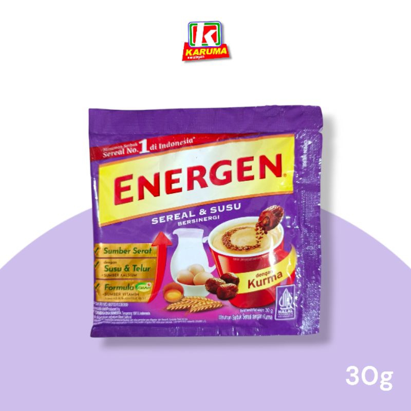 

Energen Rasa Kurma 30g Sereal & Susu