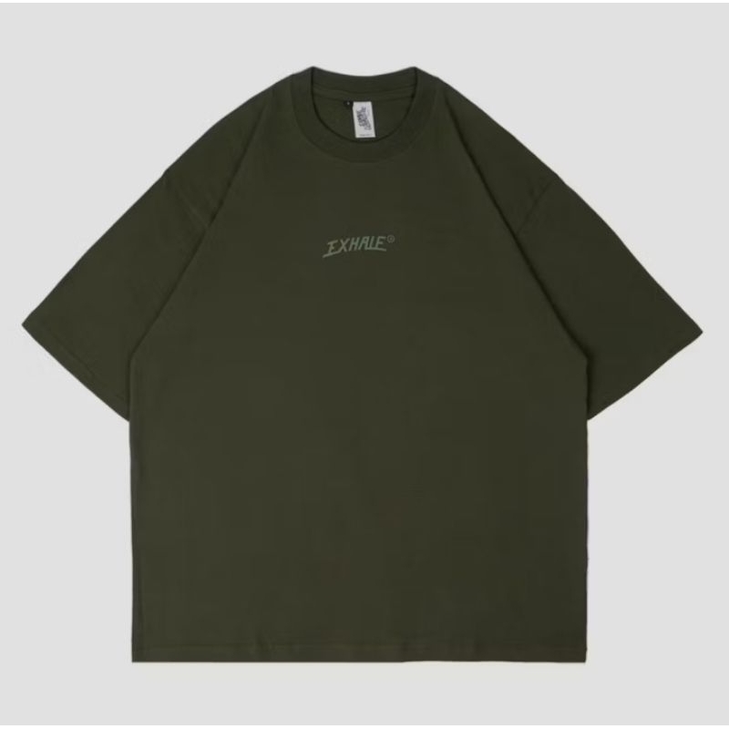 T Shirt Kaos Oversize Exhale Army