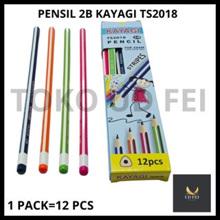 

(1 PACK = 12 PCS KODE:TS 2018) PENSIL 2B KAYAGI/ PENSIL KAYAGI/ PENSIL 2B KARAKTER/ PENSIL 2B MOTIF / PENSIL 2B KAYAGI MOTIF