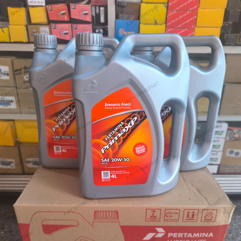 Oli Pertamina Prima XP SAE 20W-50 4 Liter Asli Original