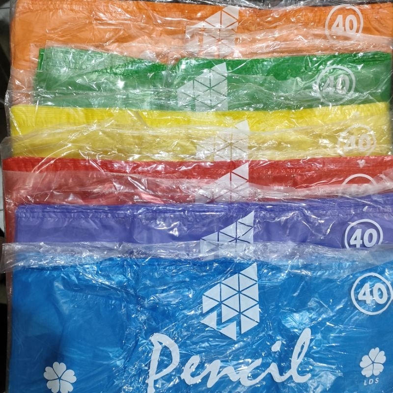 

Plastik Merk PENCIL Ukuran 40 Warna