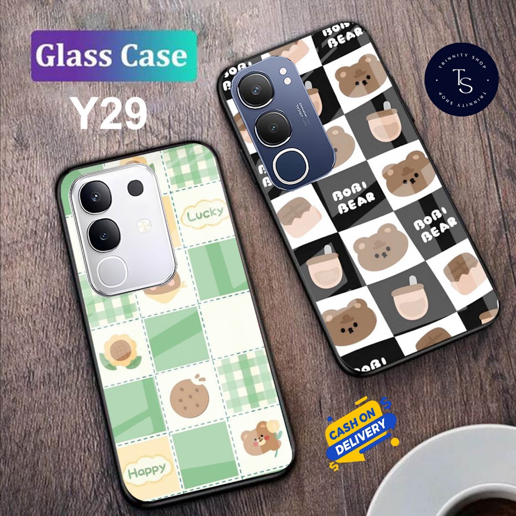 Softcase Kaca For VIVO Y29 (4G) & VIVO Y29 (5G) - Case Handphone For VIVO Y29 (4G) & VIVO Y29 (5G) [
