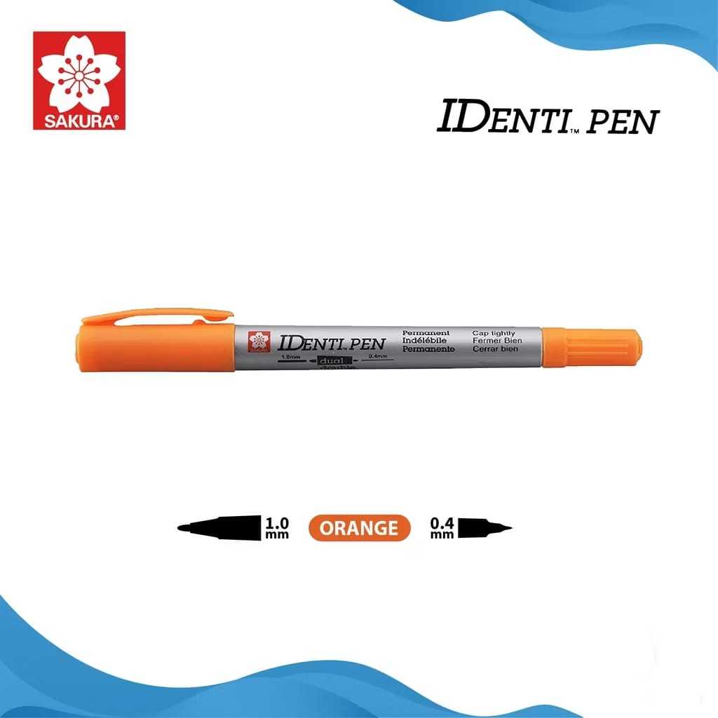 

Gramedia Tunjungan : Sakura Identi Pen Dual Point Orange
