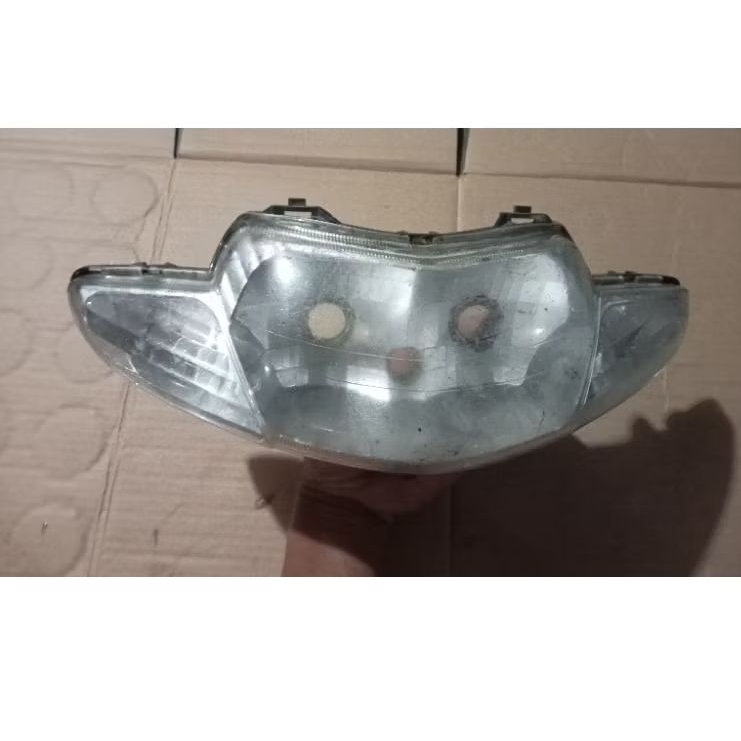 LAMPU DEPAN SUPRA FIT LAMA ORI BEKAS COPOTAN MOTOR