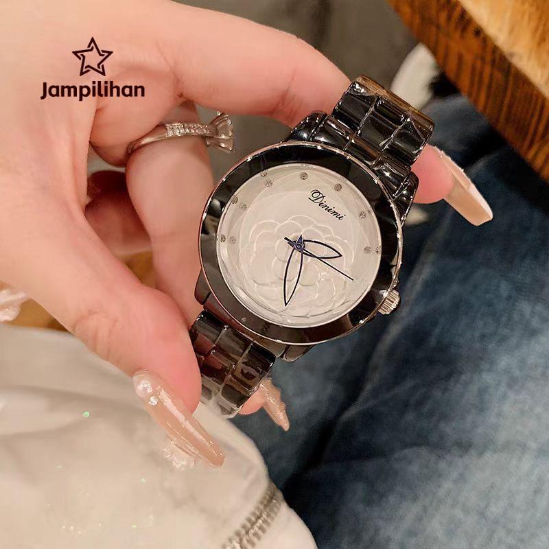 Jam Tangan Wanita Original Anti Air  Tali Keramik kekinian Jam Tangan Cewek Rantai Quartz