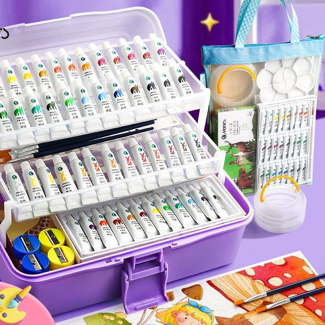 

Watercolor Paints24Color Paint Painting Tools Beginner Suit