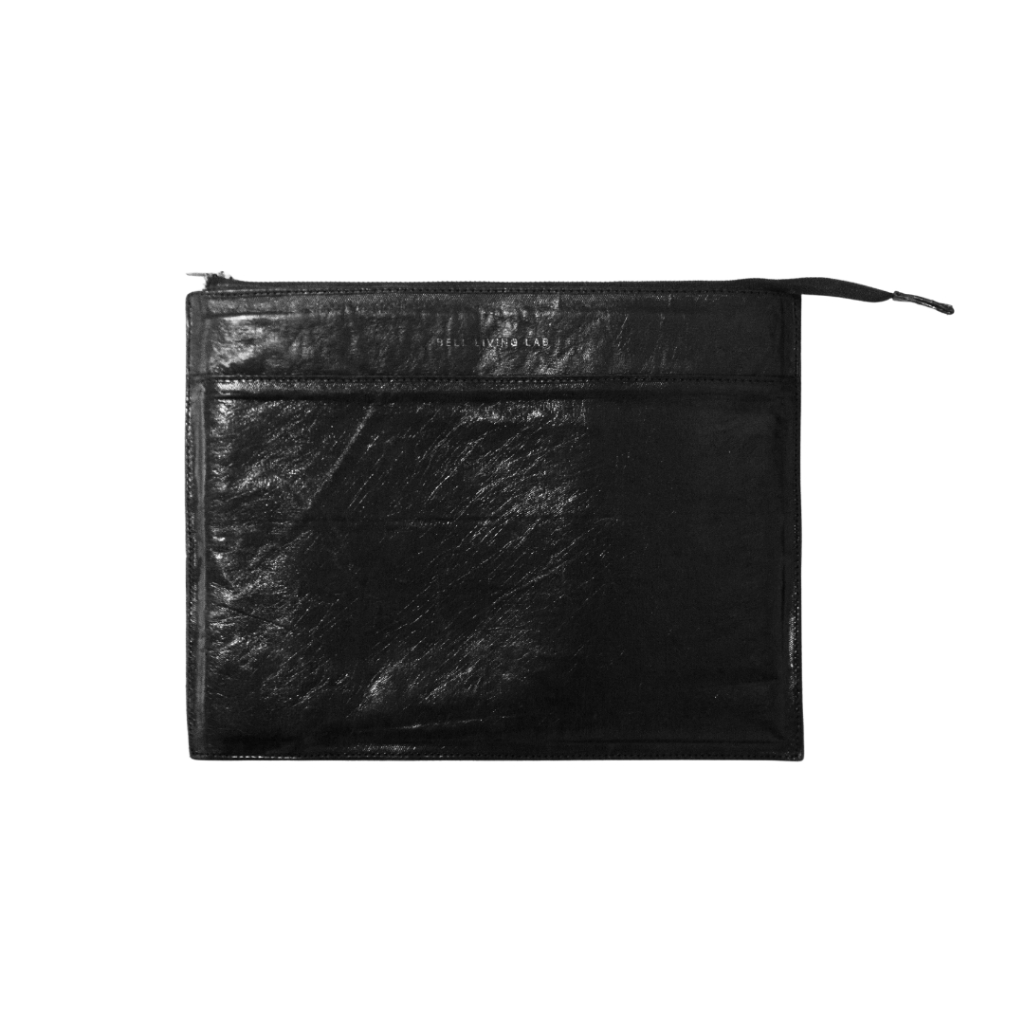 

Bell Living Lab Book sleeve kulit vegan ampas kulit kopi Unik Fashion Pria Wanita