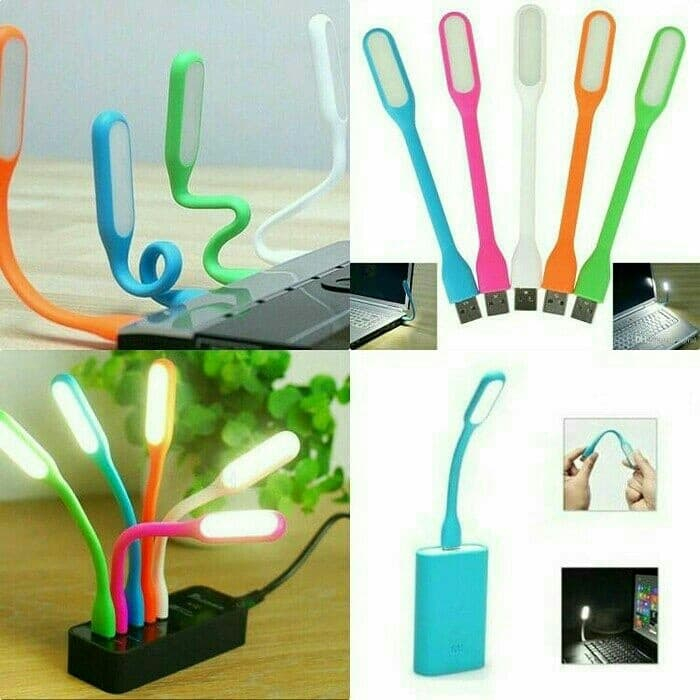 Lampu LED Sikat USB Flexibel Colorful Warna Warni Light Lamp Color Powerbank Serbaguna Untuk Belajar