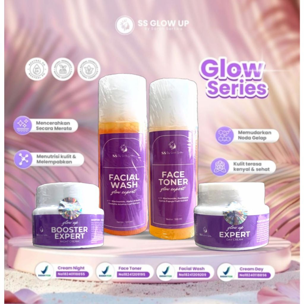[KEMASAN BARU] PAKET GLOW SERIES SS GLOW UP BY SARTIKA DIMAN BPOM AMAN BUSUI BUMIL