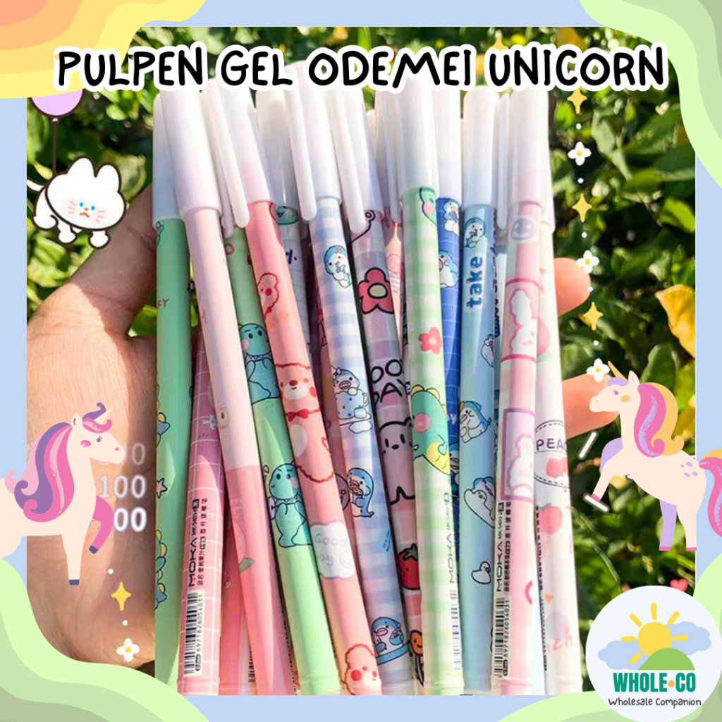

Pulpen Gel Unicorn Odemei Premium Pastel Pink Warna Warni Kuda Pelangi Lucu Unik Imut Termurah Grosir Cod