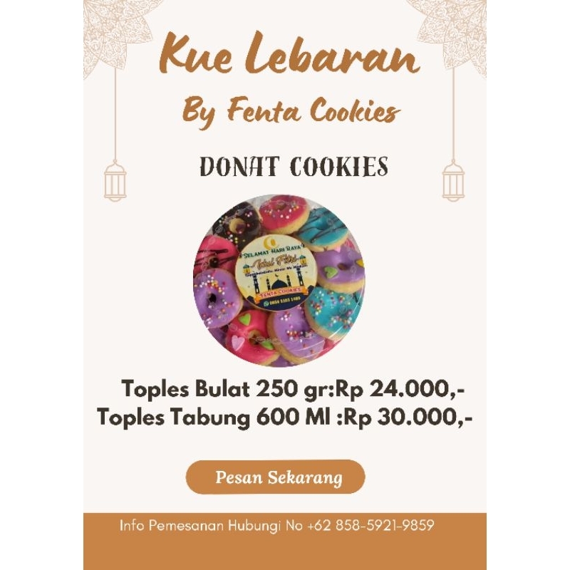 

Donat Cookies || Kemasan 250gr || Kue Lebaran