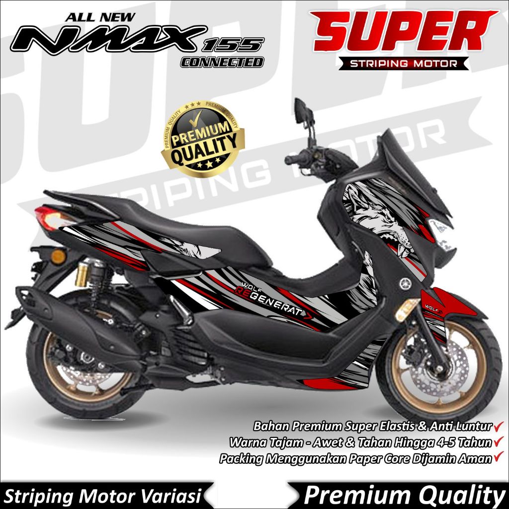 Stiker Nmax New 2020 - 2022 Anti Luntur keren Striping Nmax New 2020 - 2022 Striping Yamaha Nmax New