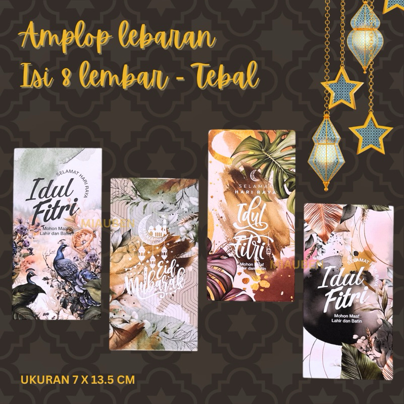

Amplop lebaran motif bunga amplop idul fitri isi 8