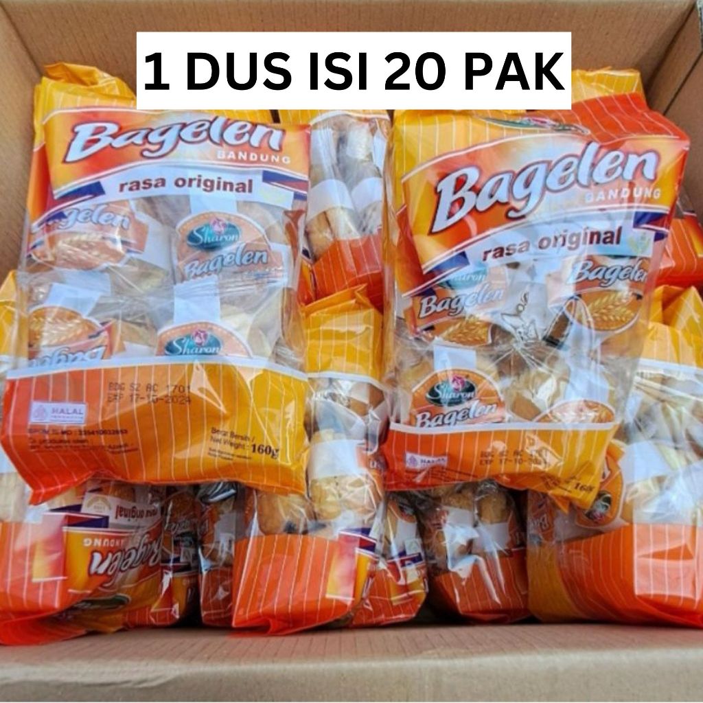 

(1 DUS ISI 20 PAK) Sharon Bagelen Snack Per Pak 20 Pcs Mentega 1 Dus Isi 20 Pak Sharon Bakery Original Mentega Praktis Enak