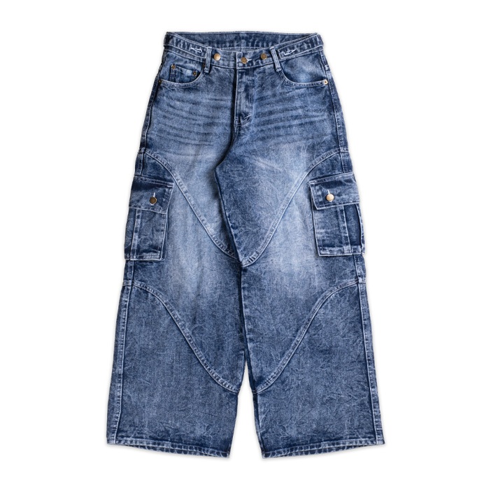 Hnna Pluviophile - Celana Cargo Baggy Jeans META - Madness Mind Series