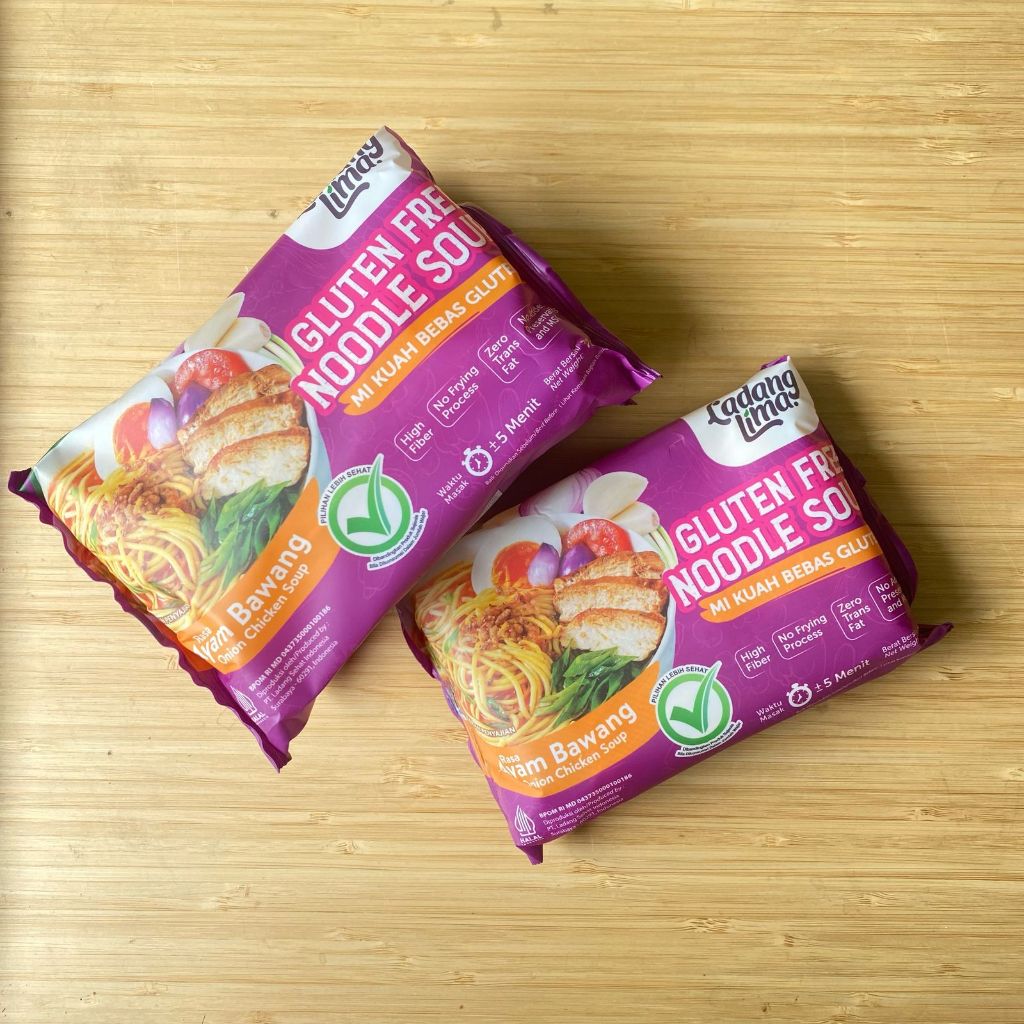 

Mie Gluten Free Ladang Lima - Rasa Ayam Bawang