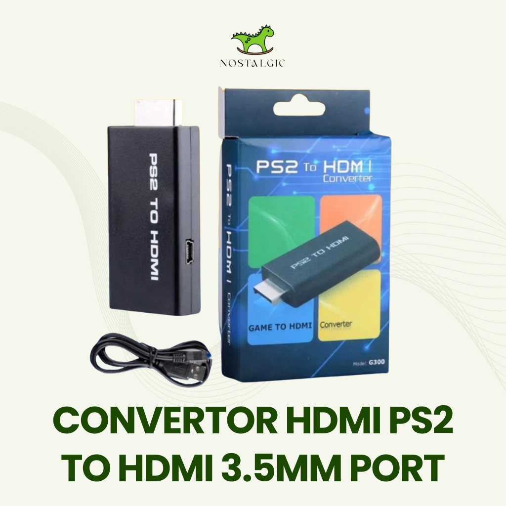 Convertor HDMI Ps2 Ps3 Konverter HDMI Ps2 PS3 To Hdmi 3.5mm Port