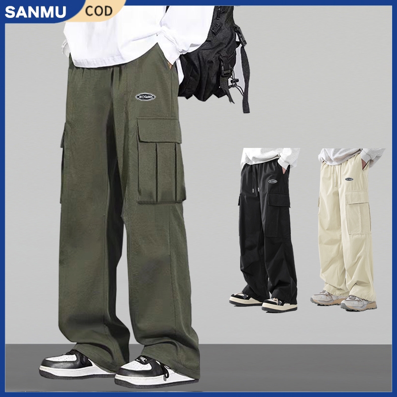 Celana cargo panjang celana cargo pria cargo pants pria Celana Cargo Pria Panjang Fashion Longgar  P